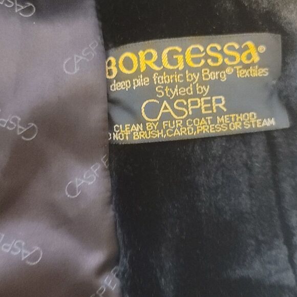 Borgessa Vintage size large faux fur coat s - Picture 4 of 10